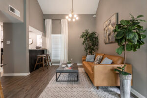 Trailwood Village Apartments by Corrinthian Asset Management Interior Living Room Side View