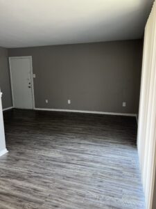 Trailwood Village Apartment Empty Living Room Wide View